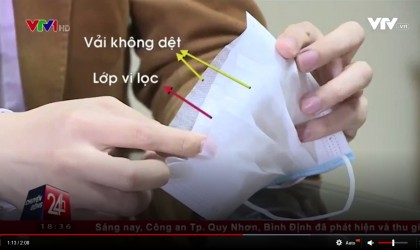 VTV hướng dẫn cách phân biệt khẩu trang y tế thật - giả. Có thật chính xác chưa?